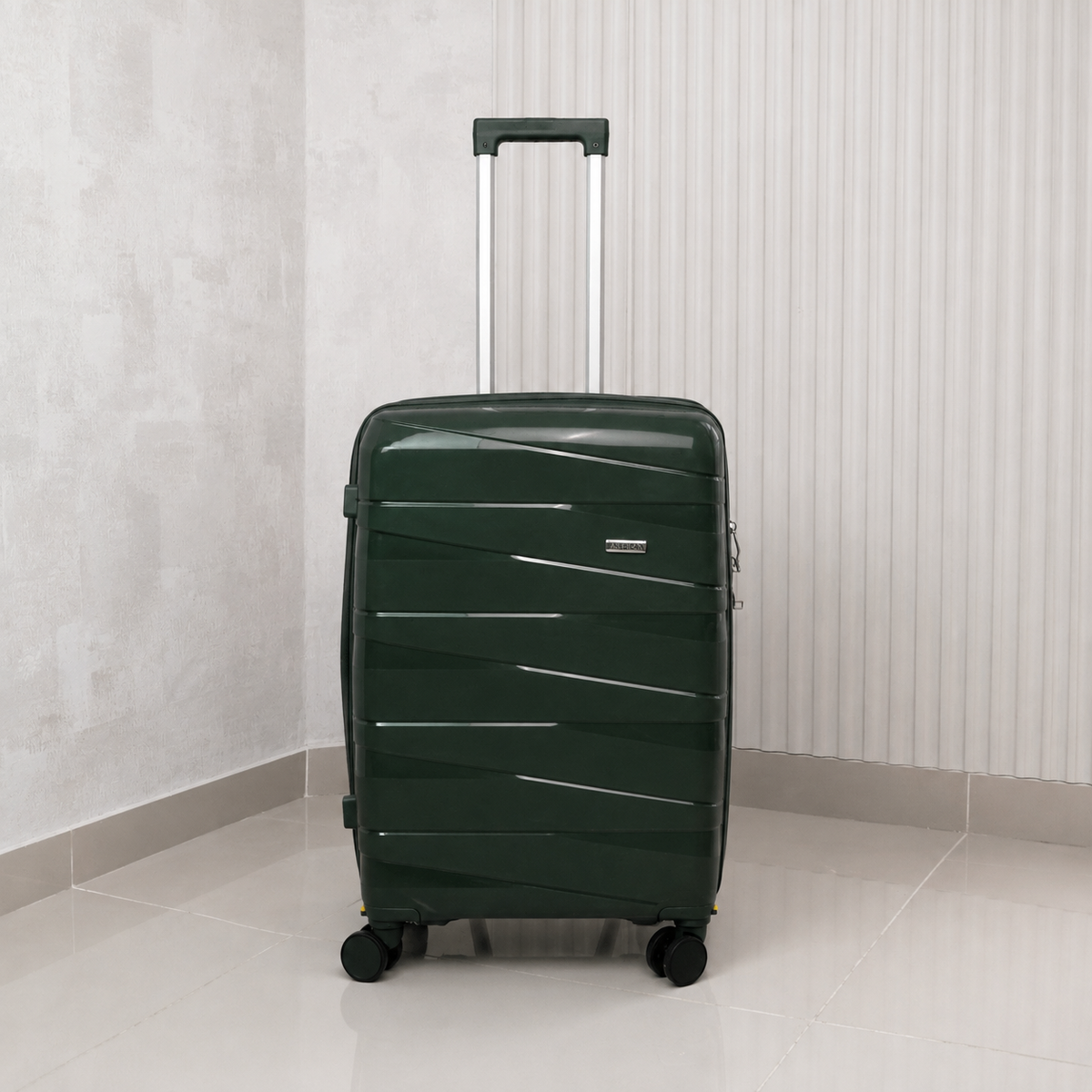 MALETA DE 23KG MATTEVA EXPANDIBLE POLIPROPILENO VERDE