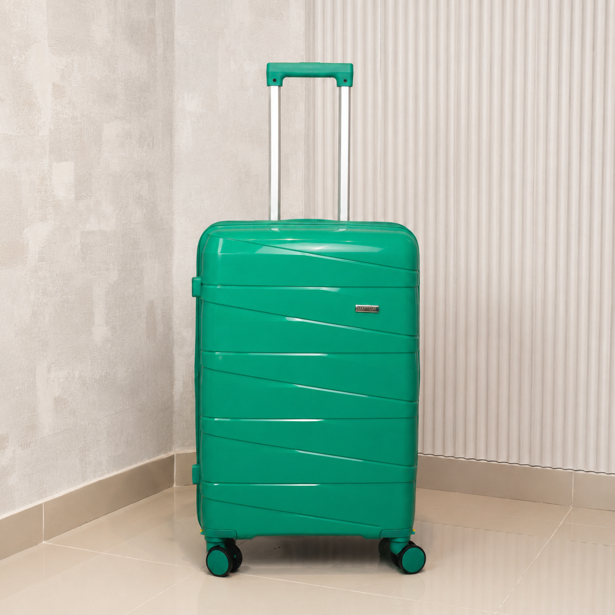 MALETA DE 23KG MATTEVA EXPANDIBLE POLIPROPILENO VERDE MENTA