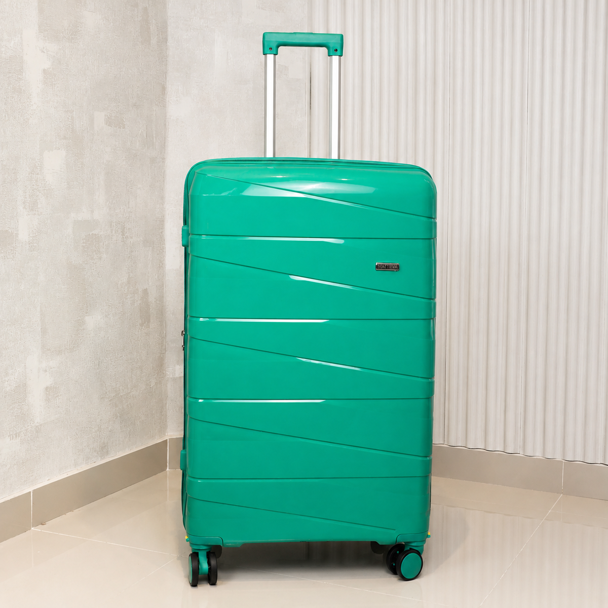 MALETA DE 32KG MATTEVA EXPANDIBLE POLIPROPILENO VERDE MENTA