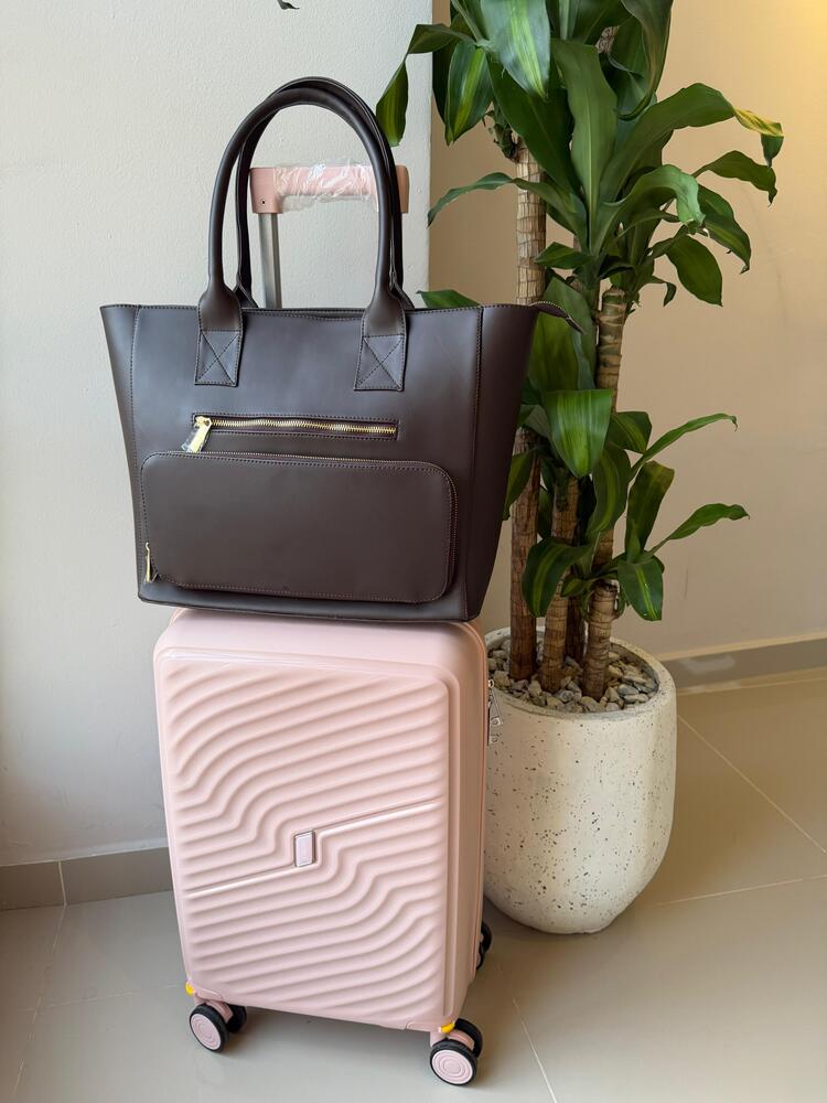TOTE EJECUTIVO LONCHERA MARRON