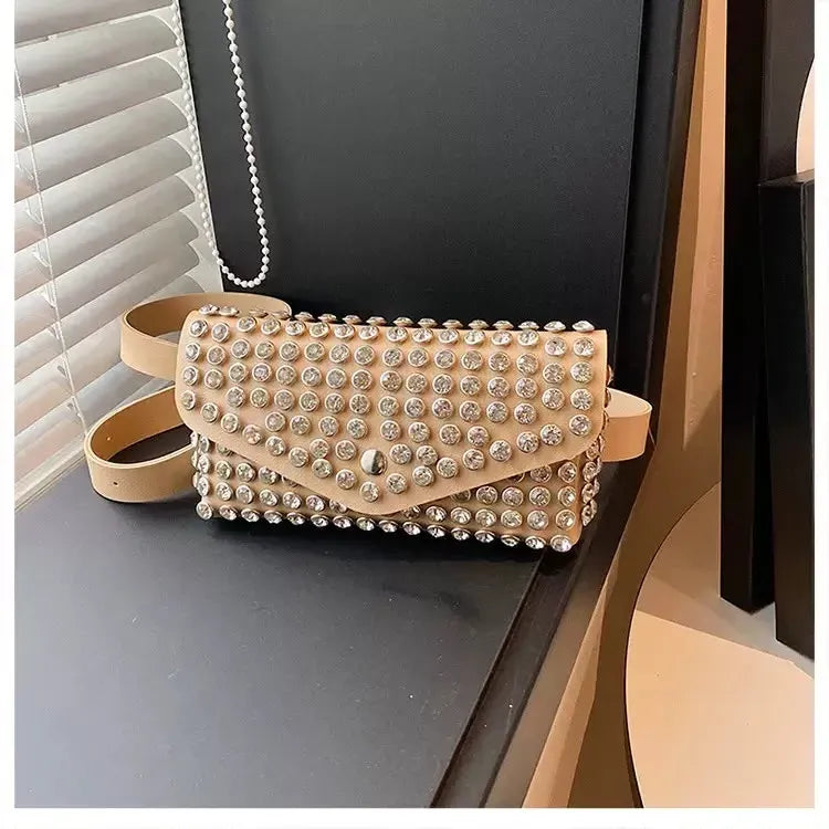 BOLSO CORREA TACHES BEIGE