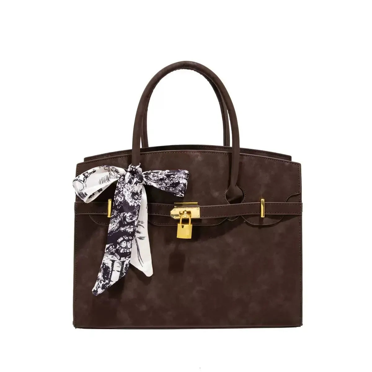 CARTERA BIRKIN GAMUZA MARRON