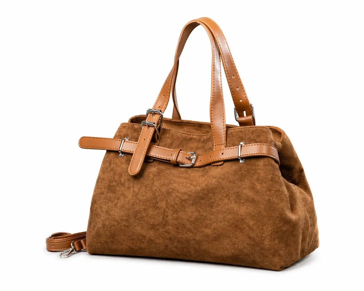 CARTERA JADE GAMUZA CAFE CLARO