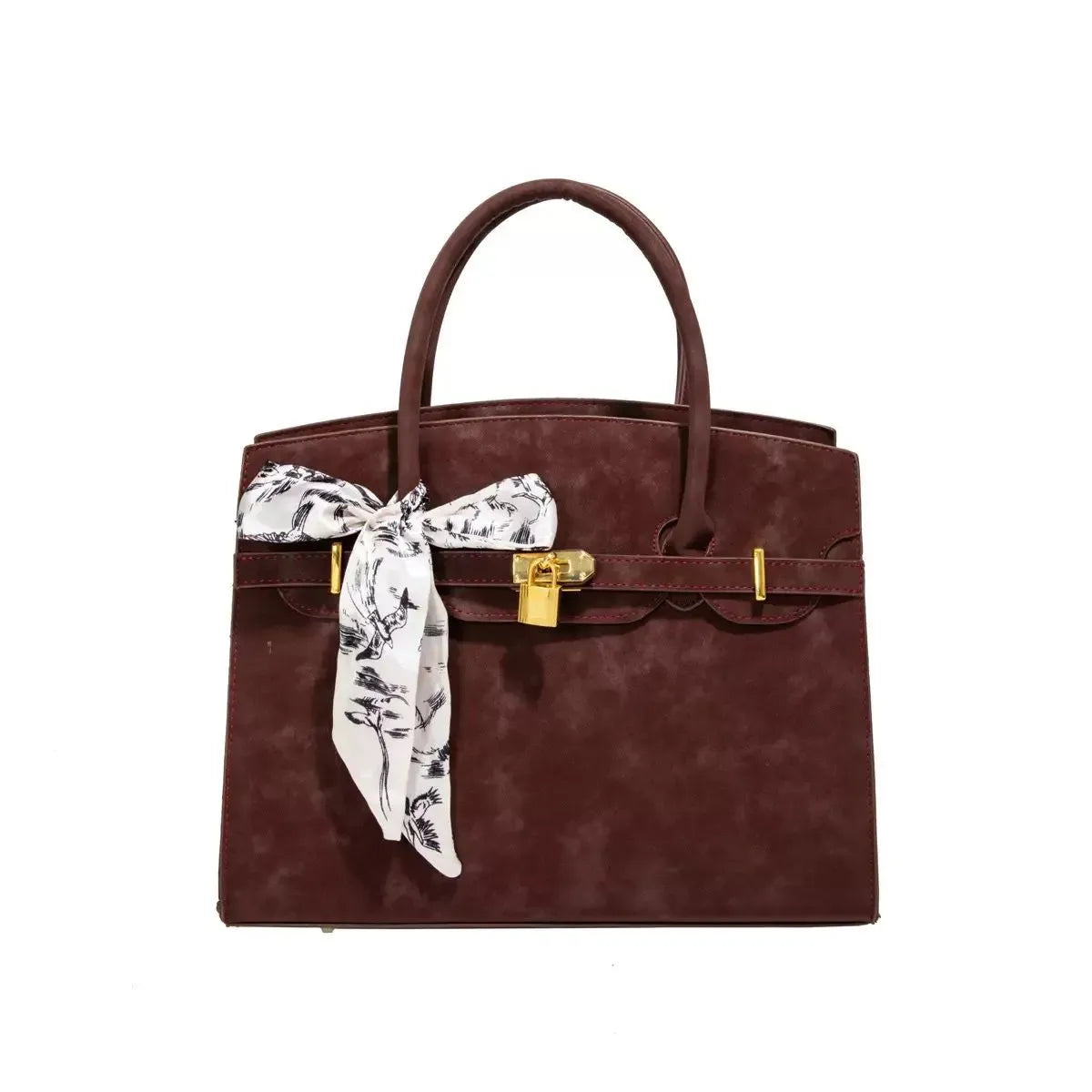 CARTERA BIRKIN GAMUZA ROJO