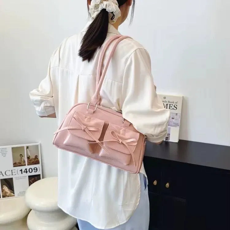 CARTERA BAGUETTE ROSADO