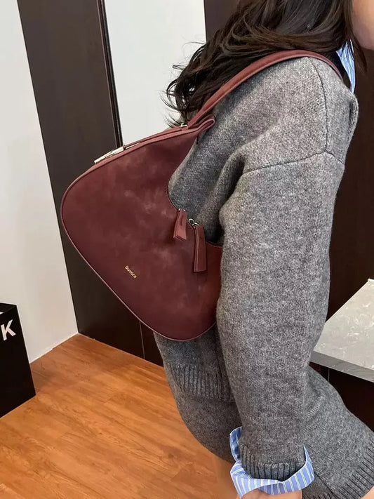 BOLSO BAGUETTE ALYA VINO TINTO