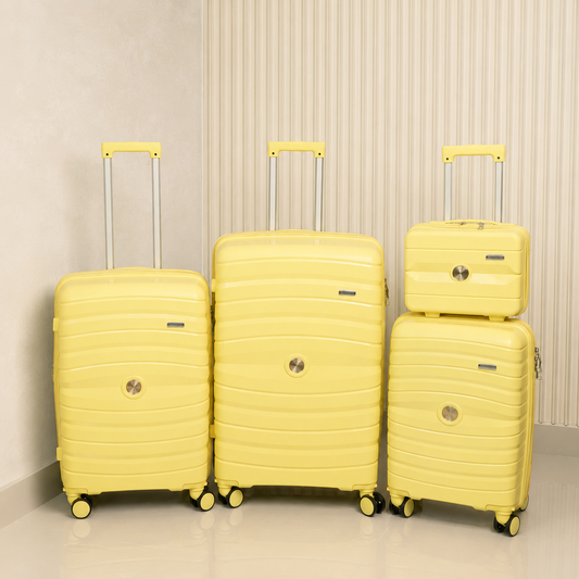 MALETA DE CABINA 10KG MATTEVA EXPANDIBLE POLIPROPILENO AMARILLO