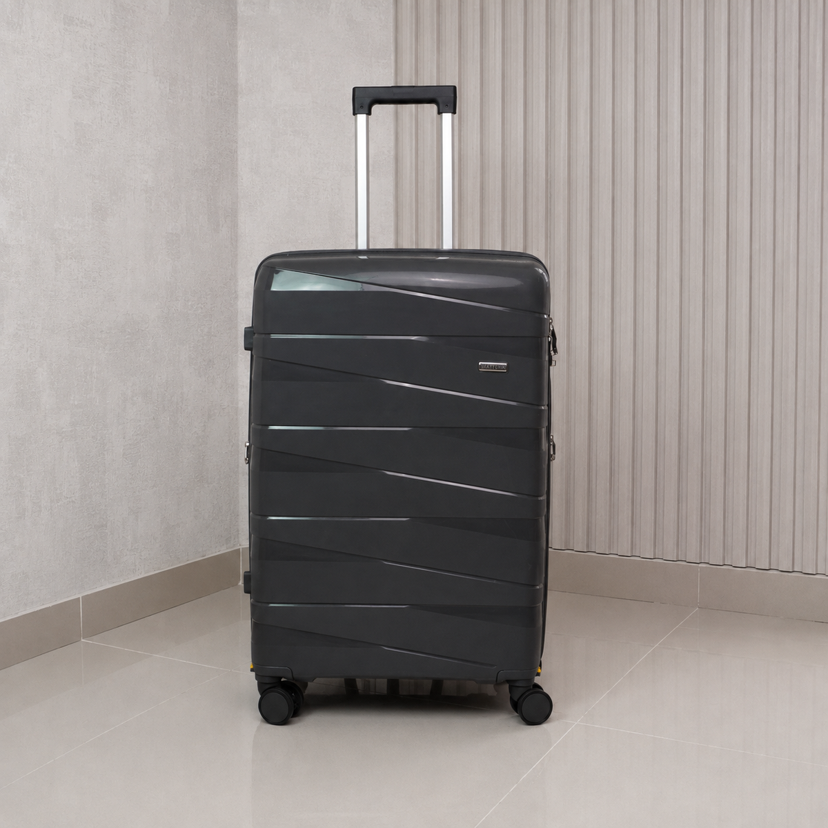 MALETA DE 32KG MATTEVA EXPANDIBLE POLIPROPILENO GRIS