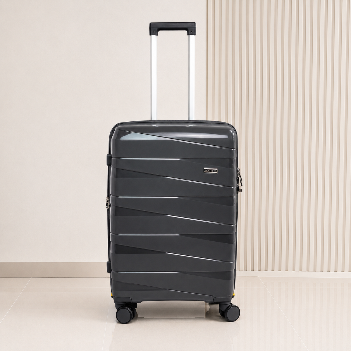 MALETA DE 23KG MATTEVA EXPANDIBLE POLIPROPILENO GRIS