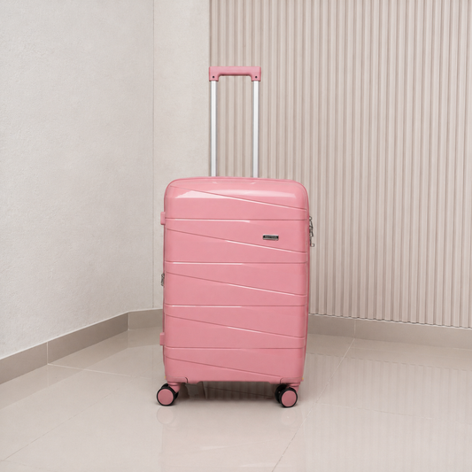 MALETA DE 23KG MATTEVA EXPANDIBLE POLIPROPILENO ROSADA