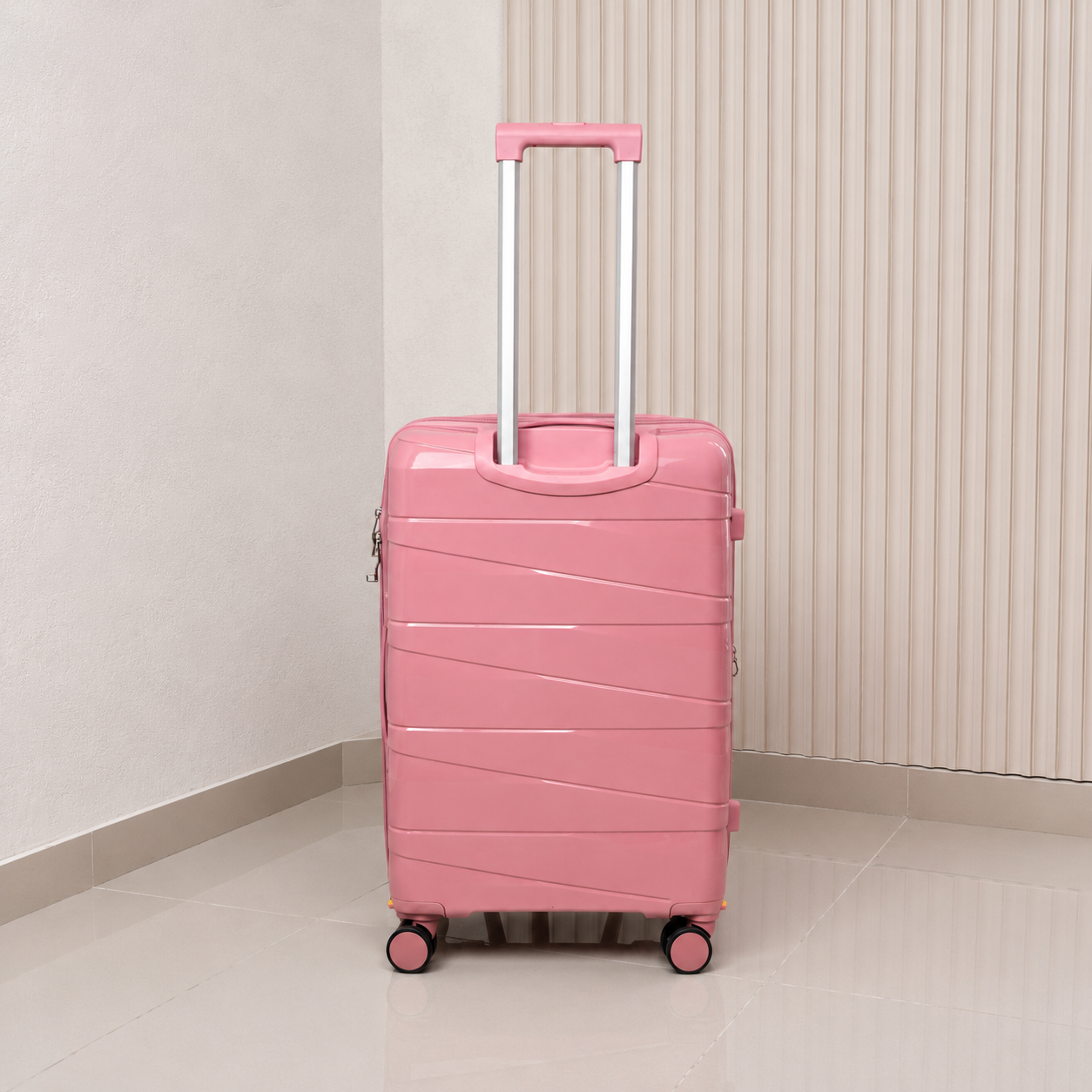 MALETA DE 23KG MATTEVA EXPANDIBLE POLIPROPILENO ROSADA