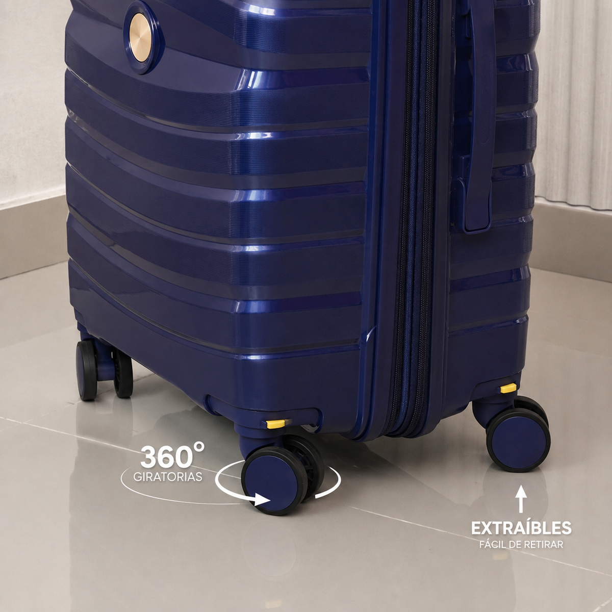 MALETA DE CABINA DE 10KG MATTEVA EXPANDIBLE POLIPROPILENO AZUL OSCURO