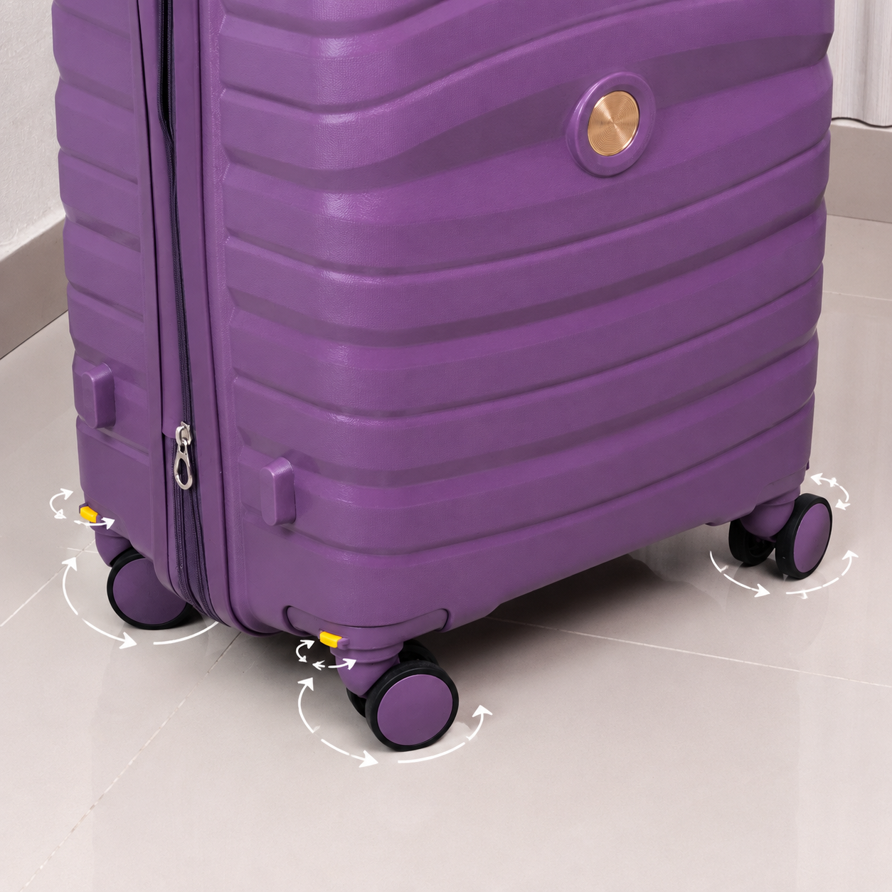 MALETA DE CABINA 10KG MATTEVA EXPANDIBLE POLIPROPILENO MORADA