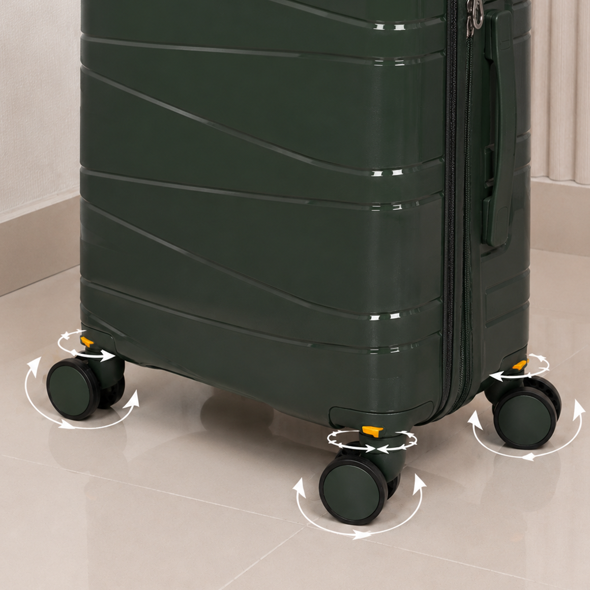 MALETA DE CABINA 10KG MATTEVA EXPANDIBLE POLIPROPILENO VERDE